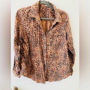 Flannel leopard shirt